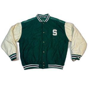 Michigan State Spartans Retro Bomber Jacket